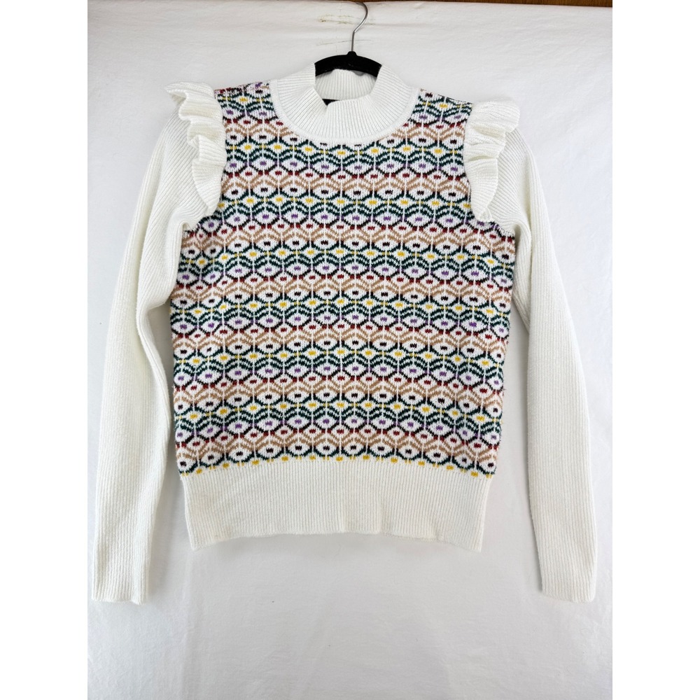 LOFT Multicolor Patterned Sweater - Picture 2 of 9
